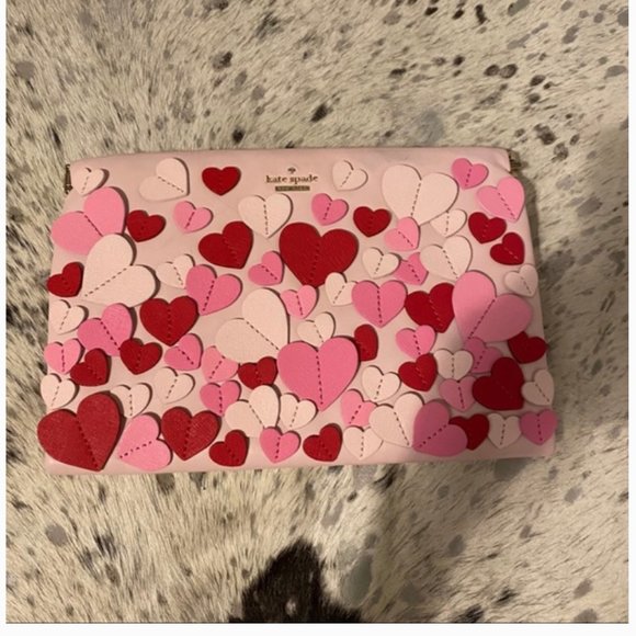 Kate Spade Secret Admirer Pink Hearts purse bag - Picture 8 of 12
